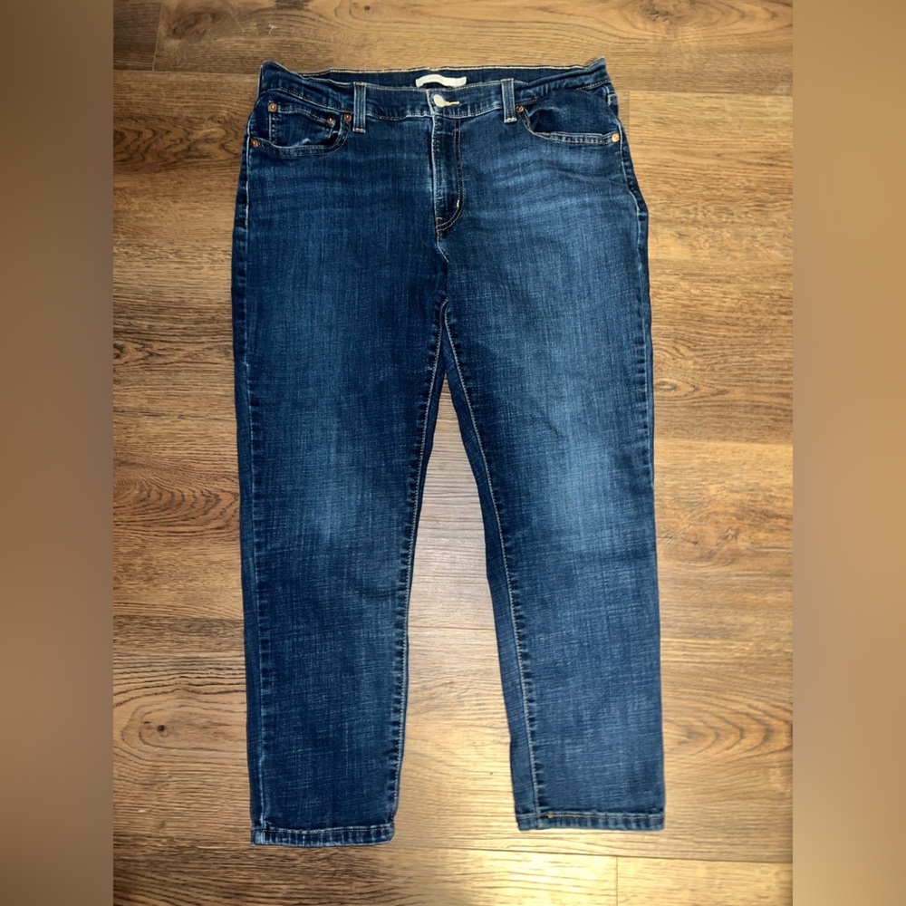 Levi's Women's Boyfriend Jeans - Dark Blue